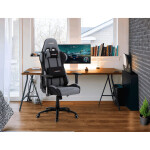 Kancelářské křeslo, houpací mechanismus, šedá látka, KA-F01 GREY