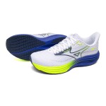 Mizuno Wave Rider 29 Men White / Estate Blue / Lightning Yellow - Běžecké boty Mizuno WAVE RIDER 29 J1GC250353 Velikost obuvi v EU: 46