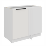 Spodní rohová skříňka Aria 105 ND 1F BB Barva korpusu: Bílá, Barva dvířek: BL - Black AFM
