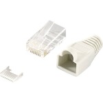 Intellinet 502344 Intellilnet 100ks Cat6 modulární zástrčky RJ45 UTP, 2-bodový žíla kontakty pro dráty 100 adaptér pro Beche 502344 krimpovací kontakt Počet