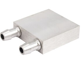 Vodní chladicí blok (water cooling plate) – 40 × 40 × 12 mm
