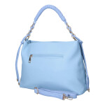 Luxusní dámská koženková kabelka do ruky MaxFly Bodi, světle modrá