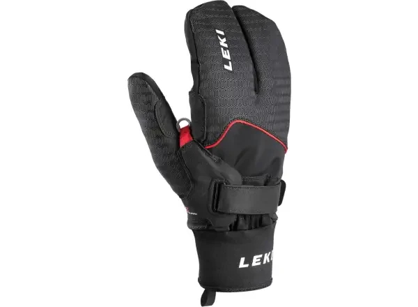 Leki NNordic Thermo Shark lobster 2+2 black/red 21/22 - Leki Nordic Thermo Shark Lobster běžecké rukavic black-red vel. 6,5 vel. 6,5