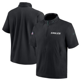 Nike Pánská bunda Philadelphia Eagles NFL 2024 Sideline Lightweight Coach - Černá Velikost: L