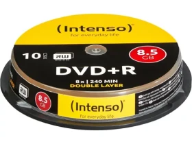 Intenso / Médium DVD+R DL / 8,5 GB / 8x / 10 ks / Cake Box (4311142)