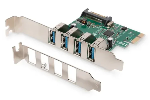 Digitus USB 3.0 PCIe rozšiřující karta / PCIe rozšiřující karta / 4x USB 3.0 (A/F) / VL805 chipset (DS-30221-1)