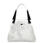 Moderní dámská koženková kabelka na rameno Anisa, bílá