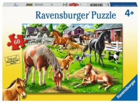 RAVENSBURGER Šťastní koně 60 dílků