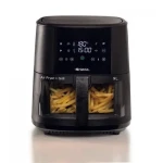 Ariete 4630S Airfryer černá / Horkovzdušná fritéza / 1500 W / 9 l / průhledový koš / 8 programů / až 200 °C (4630S)