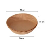 Dortisimo Pečicí papír do horkovzdušné fritézy kulatý 16 cm (100 ks)