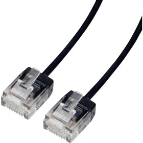 Roline 21.15.4465 RJ45 síťové kabely, propojovací kabely CAT 6A U/UTP 5 m černá 1 ks
