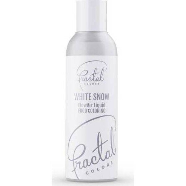 Dekorativní airbrush barva tekutá Fractal White Snow (100 ml)