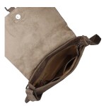 Dámská crossbody kabelka s hadím vzorem Geina, šedo-béžová