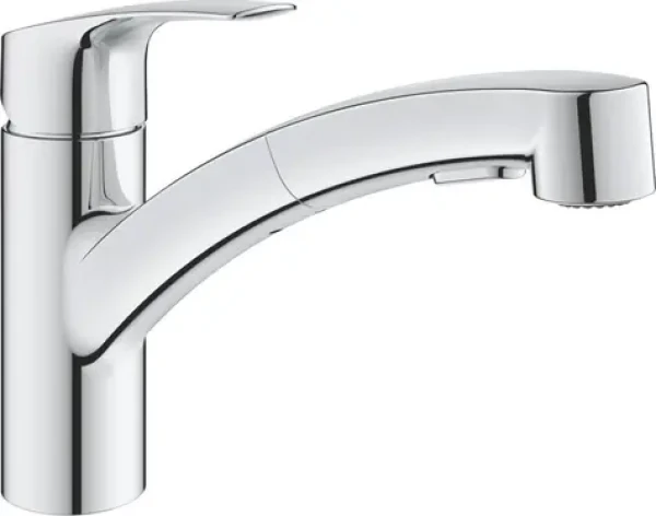 GROHE Eurosmart dřezová baterie / Páková / Výsuvná sprška / 1/2" (30305001)
