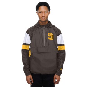 New Era Pánská bunda San Diego Padres MLB Quarter Zip Windbreaker Velikost: S