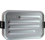 SIGG Metal Box Plus S stříbrná / Svačinový box / Hliník / 17 x 11.7 x 6 cm (8697.10)