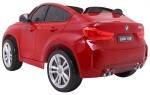 Mamido Elektrické autíčko BMW X6 M dvoumístné XXL lakované červené