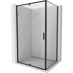 MEXEN/S - Exo sprchový kout dveře křídlové 135 x 100, transparent, černá 819-135-100-70-00