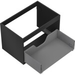 MEXEN - Box-A skříňka pro umyvadlo 70, 1 šuplík, černá mat 91AX0-0700-470-1-71