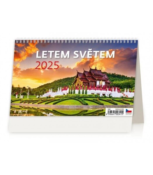 Letem světem 2025 stolní kalendář