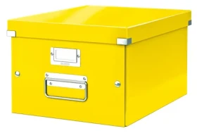 Leitz Univerzální krabice Click&Store, velikost M (A4), žlutá 60440016