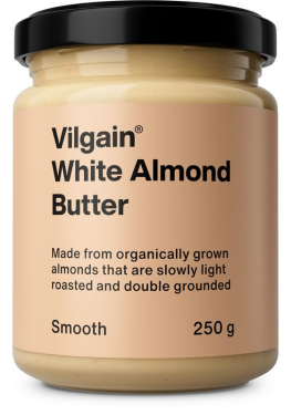 Vilgain Bílé mandlové máslo z blanšírovaných mandlí BIO – smooth 250 g