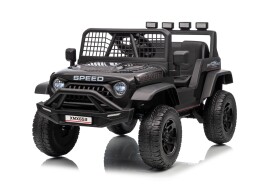 Mamido Elektrické autíčko Speed Offroad černé | 4x45W | EVA kola | 12V 7Ah | EKO kůže