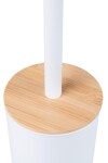 Erga Tango, WC kartáč na postavení 9x9x38 cm, bílá-hnědá, ERG-YKA-P.TANGO-WHT