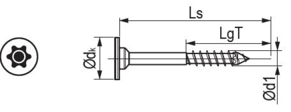 Vrut Spax T-Star plus s plochou hlavou velikost: 4 x 30, nelze po kusech; pouze celá balení: 200ks