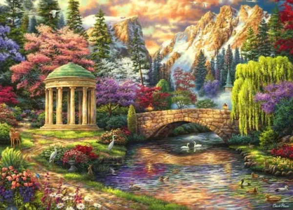 GRAFIKA Puzzle Klid zahrady