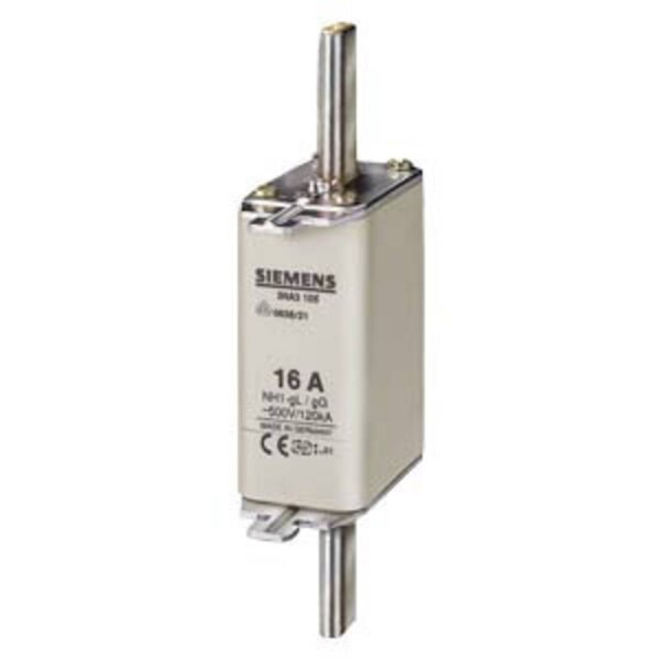 Siemens 3NA3122 sada pojistek Velikost pojistky = 1 63 A 500 V 3 ks
