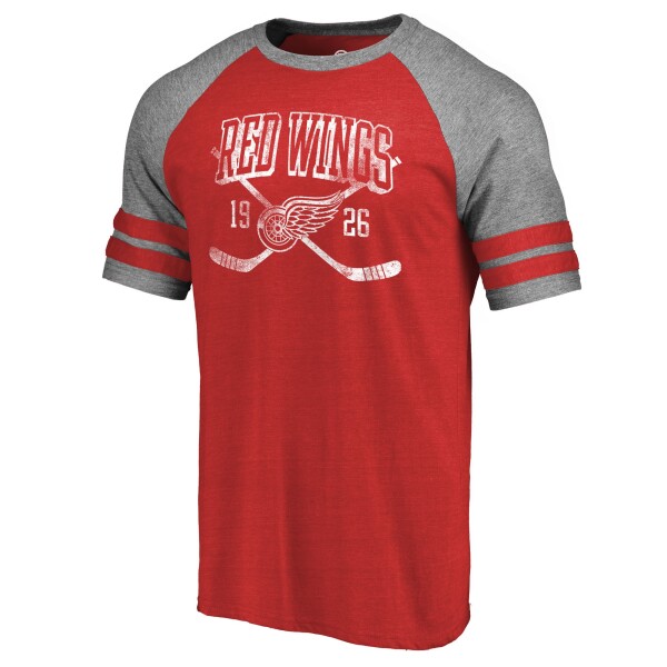 Fanatics Pánské Tričko Detroit Red Wings Line Shift Tri-Blend Velikost: S