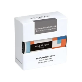 Millefiori Sandalo Bergamotto oranžová / Osvěžovač vzduchu do auta / klip do ventilace / vydrží až 3 měsíce (18CART8)