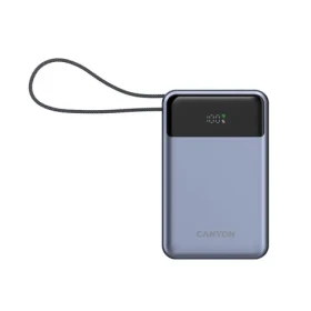 CANYON CNS-CPB600DG šedá / Powerbanka / 20000mAh / PD 65W / 2x USB-C / 1x USB-A (CNS-CPB600DG)