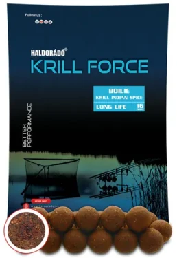 Haldorádó Boilies Krill Force Long Life 700g 16mm Krill Indian Spice (HD33100)