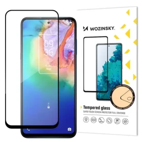 Wozinsky Full Glue tvrzené sklo s rámečkem pro TCL 20 5G černé / Ochranné sklo / Case Friendly