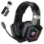 ONIKUMA GT806 černá / Herní sluchátka / Bluetooth 5.4 / 2,4 GHz / RGB / mikrofon (GT806 Black)