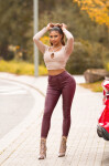 Sexy kožené kalhoty 2348 - Koucla 44 zelená