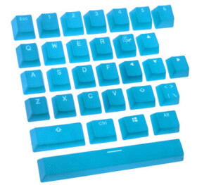 Ducky Rubber Keycap Set, 31 kláves, Double-Shot Backlight - modrá DKSA31-USRDBNNO1