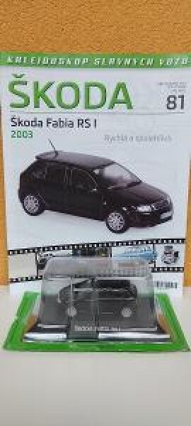 Škoda Fabia RS I číslo 81. Kaleidoskop slavných vozu škoda