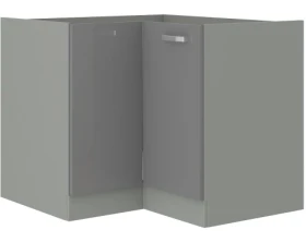 Dolní rohová kuchyňská skříňka Grey 90ND, 90 cm