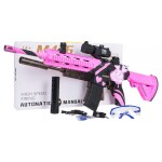 Mamido Dětská Puška M416 na vodní kuličky s příslušenstvím růžová