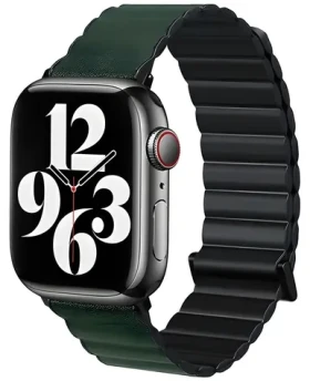 Beline Magnetic Pro černo-zelená / Pásek pro Apple Watch / 38/40/41mm / magnetický
