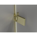 MEXEN/S - Lunar-F sprchový kout skládací dveře levá 85 x 80, transparent, zlato 836-085-080-50-00-L