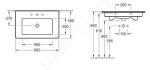 VILLEROY & BOCH - Venticello Umyvadlo nábytkové 800x500 mm, s přepadem, otvor pro baterii, alpská bílá 41048L01