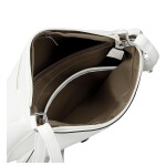 Trendy dámská koženková crossbody kabelka Grácie, bílá