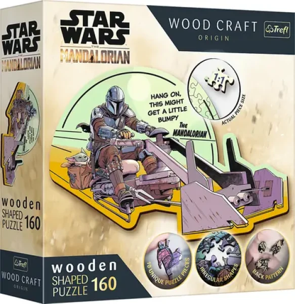 Trefl Wood Craft Origin - Puzzle - The Mandalorian: Setkání