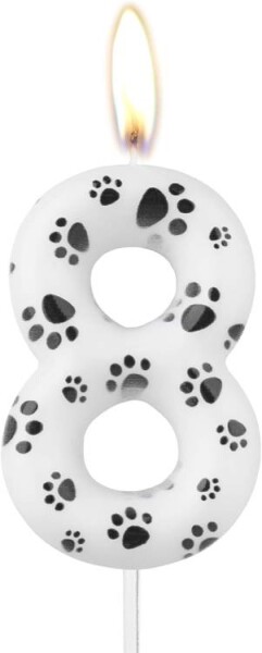 Dortisimo Svíčka s tlapičkami číslo 8