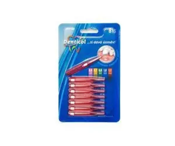Denticol V01 0,6 mm / Mezizubní kartáček / Vysouvací / 8+8 ks (8595689805838)