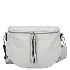 Módní dámská koženková ledvinka/crossbody Pola, šedá